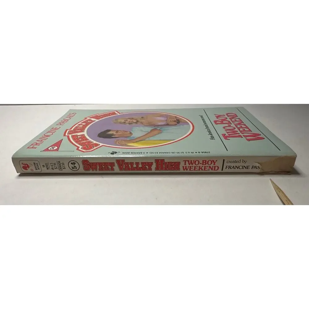 Sweet Valley High 1ST Edition First Print Book #54 Two-Boy Weekend Vintage 1980s